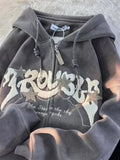 ✦ Embroidered Zip-Up Hoodie