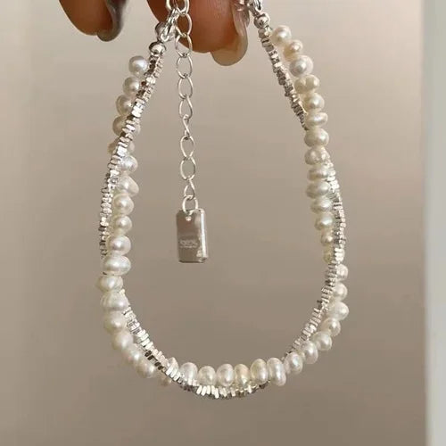 ✧ Double-Layer Crystal Charm Bracelet
