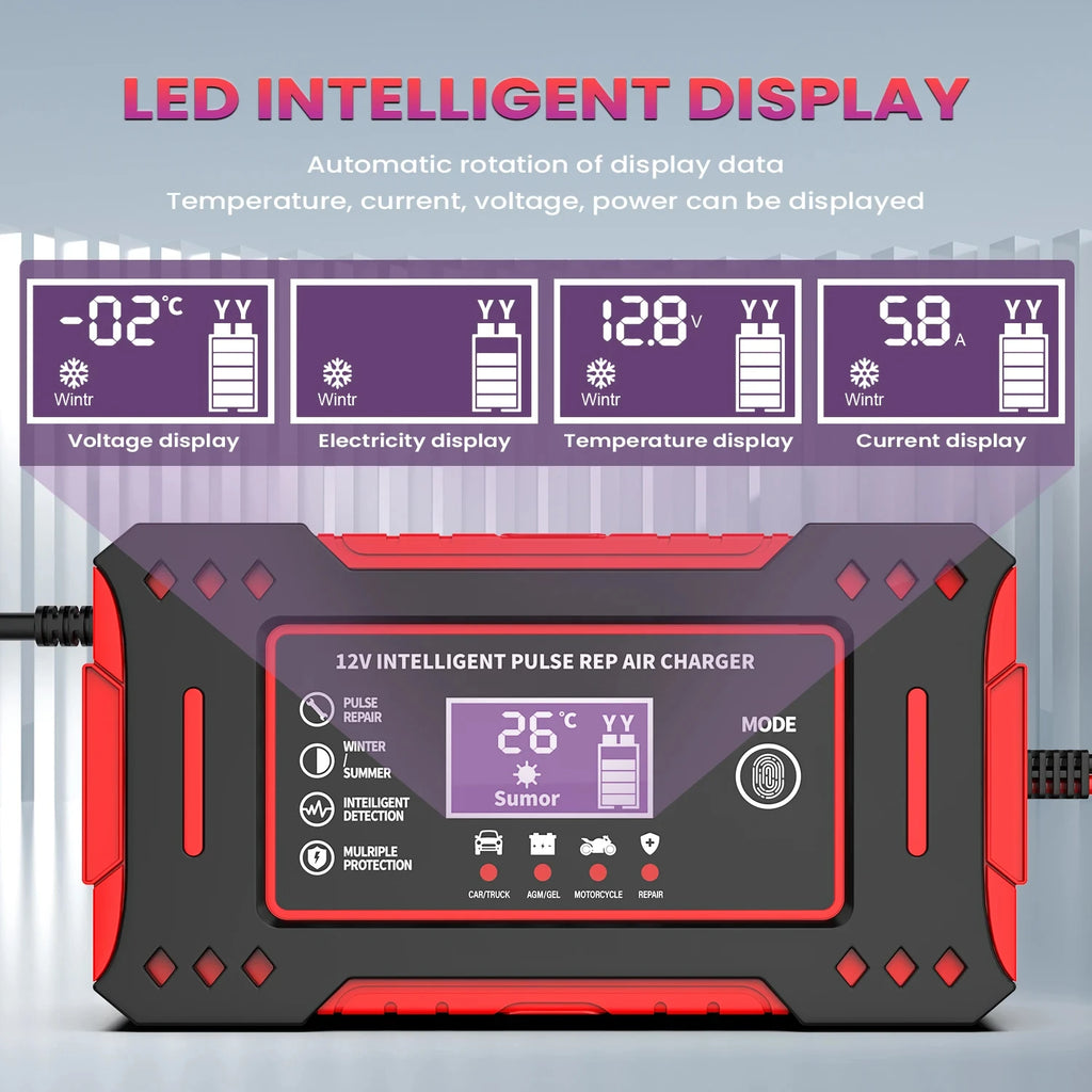 ⚡ 6A 12V Lead-Acid Battery Charger
