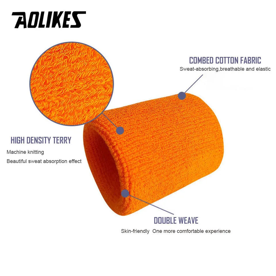 ☆ AOLIKES Sports Wrist Sweatband