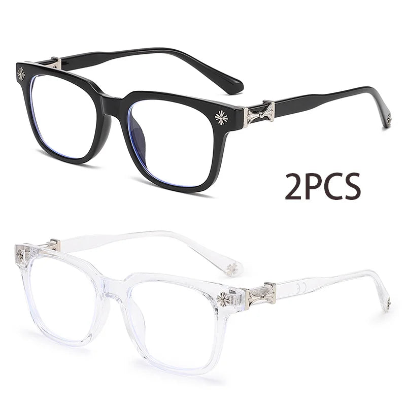 ✧ Three-Piece Square-Frame Glasses Set