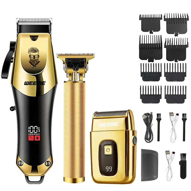 ✦ Rechargeable Hair Trimmer & Grooming Kit