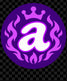Alinta purple crowned A logo