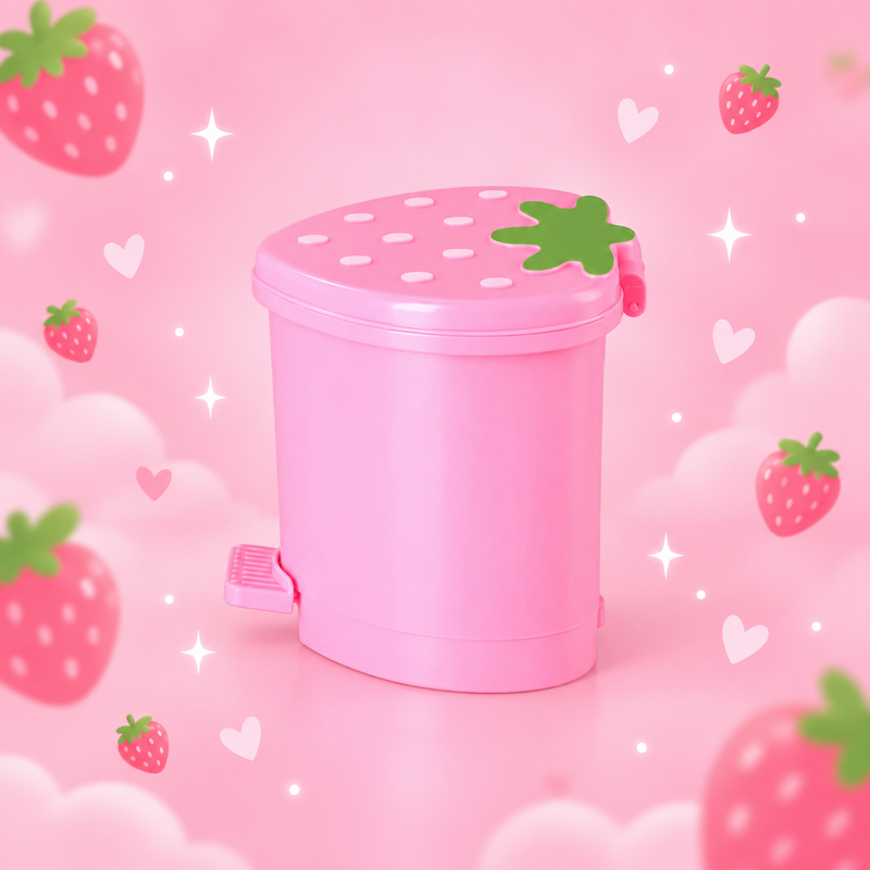 ♡ Strawberry Mini Wastebasket