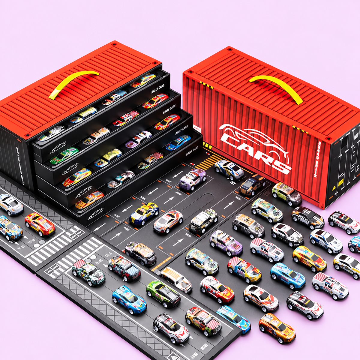 ☆ 48-Piece Toy Car Gift Set