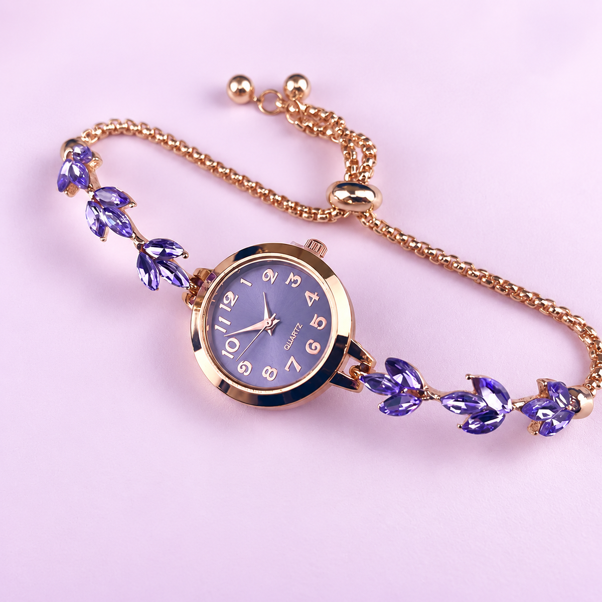 ♡ Rhinestone Bracelet Quartz Watch
