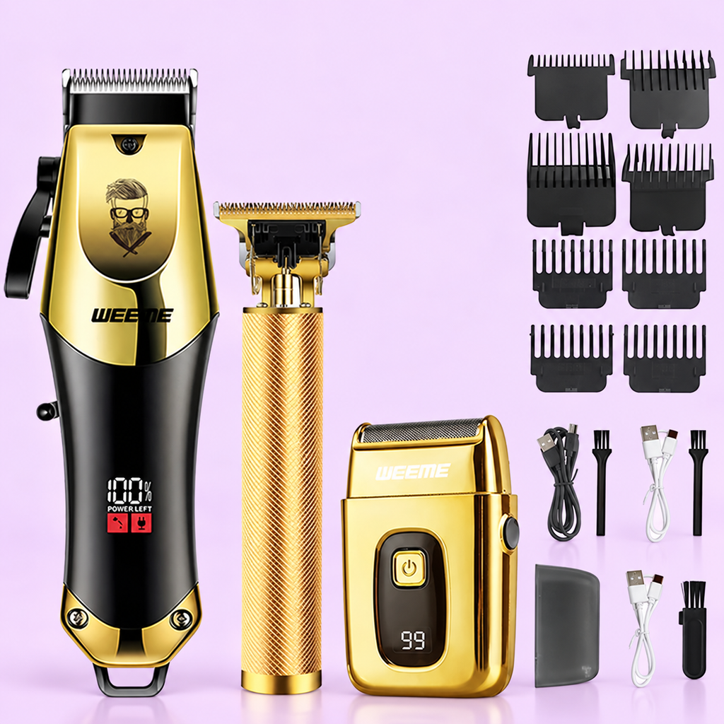 ✦ Rechargeable Hair Trimmer & Grooming Kit